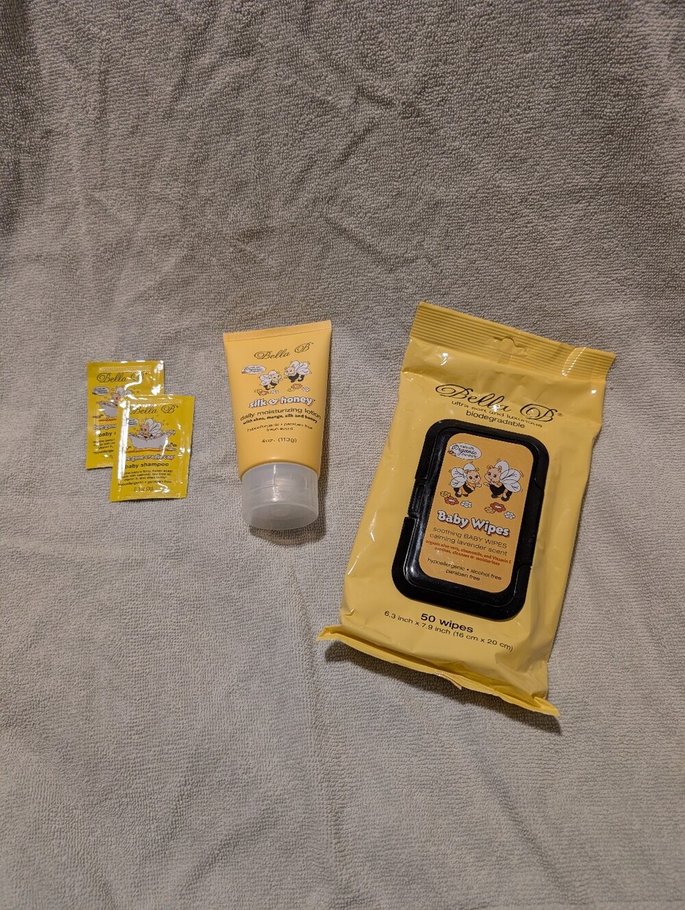 Bella B Baby Wipes & Silk Honey Skin Care Set